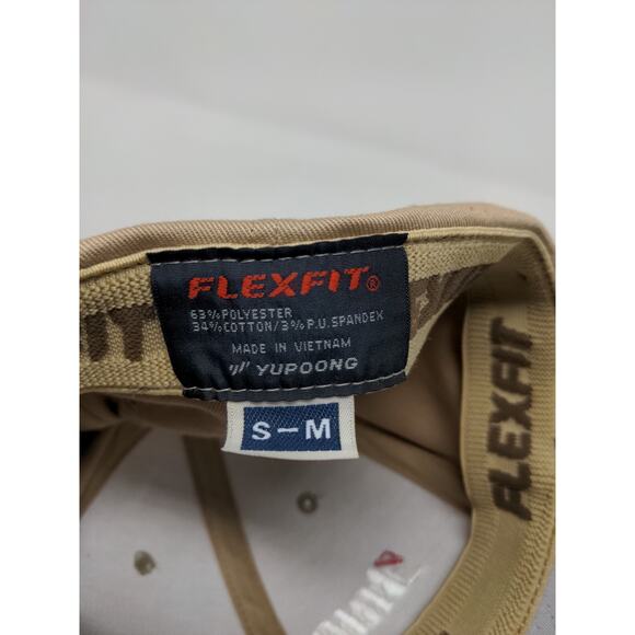 Flexfit Bridgestone Junior Golf Tour Lids Hat Size S-M Brown Tan - Picture 10 of 10